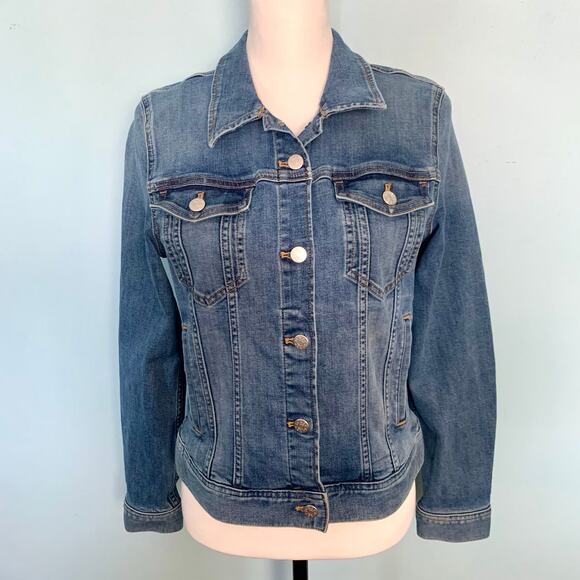J. Crew Factory Denim Jean Jacket Size XS - Picture 2 of 7
